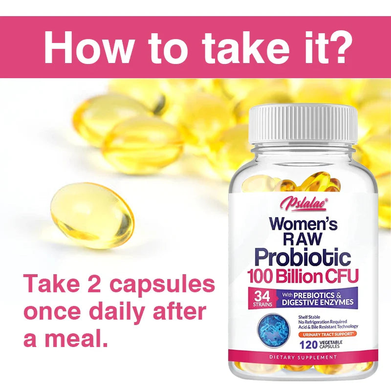Raw Probiotics for Women - 120 Capsules