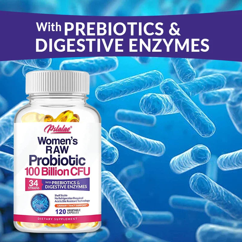 Raw Probiotics for Women - 120 Capsules